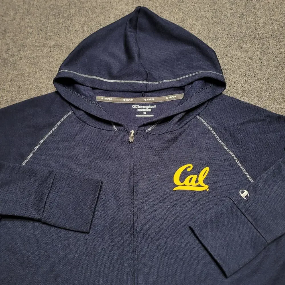 California Bears Hoodie Women Medium Cal Vapor Powertrain Zip Up Knit Sweatshirt